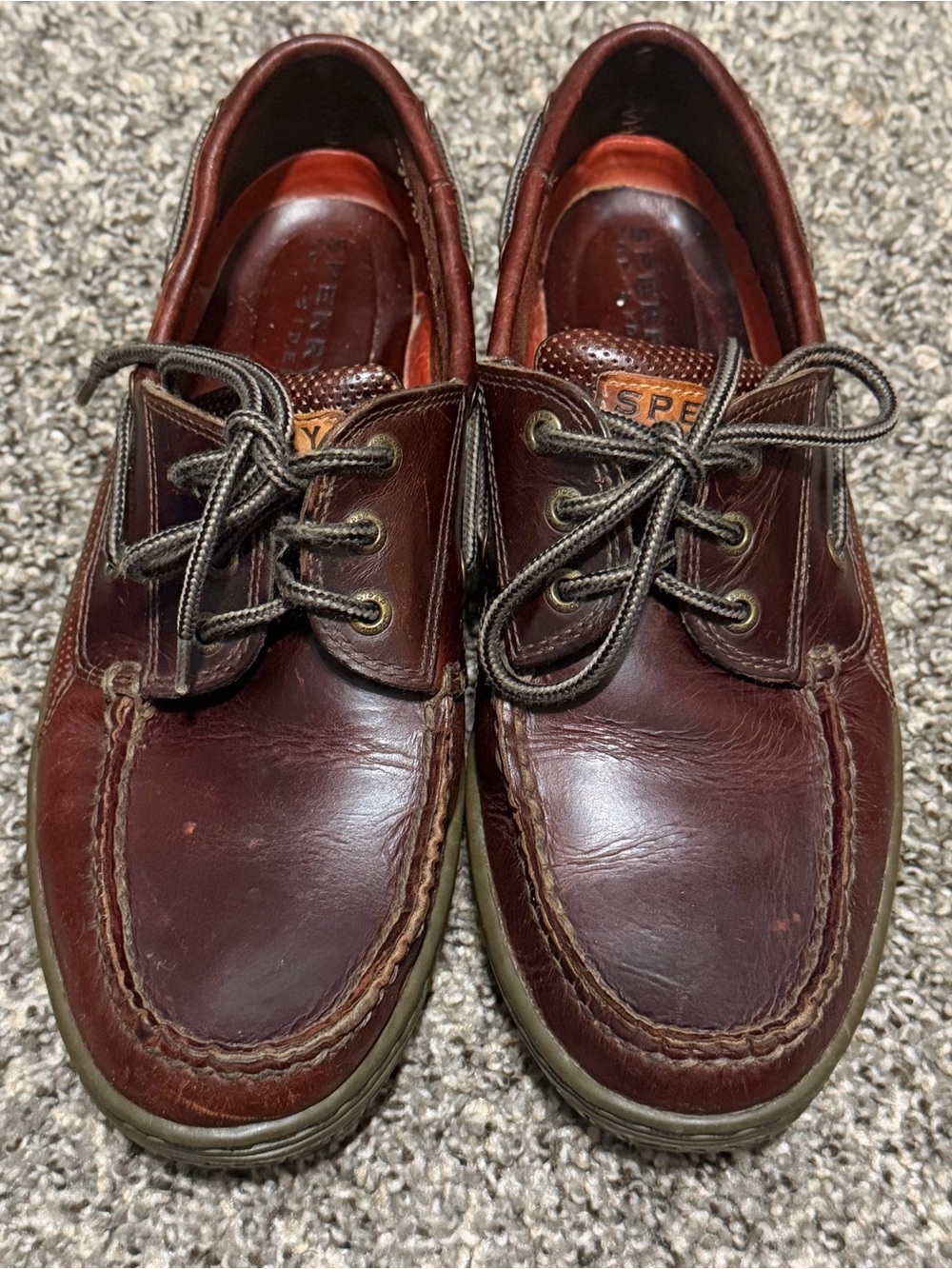 Men's Casual Leather Boat Shoes in Dark Brown - Picture 5 of 8